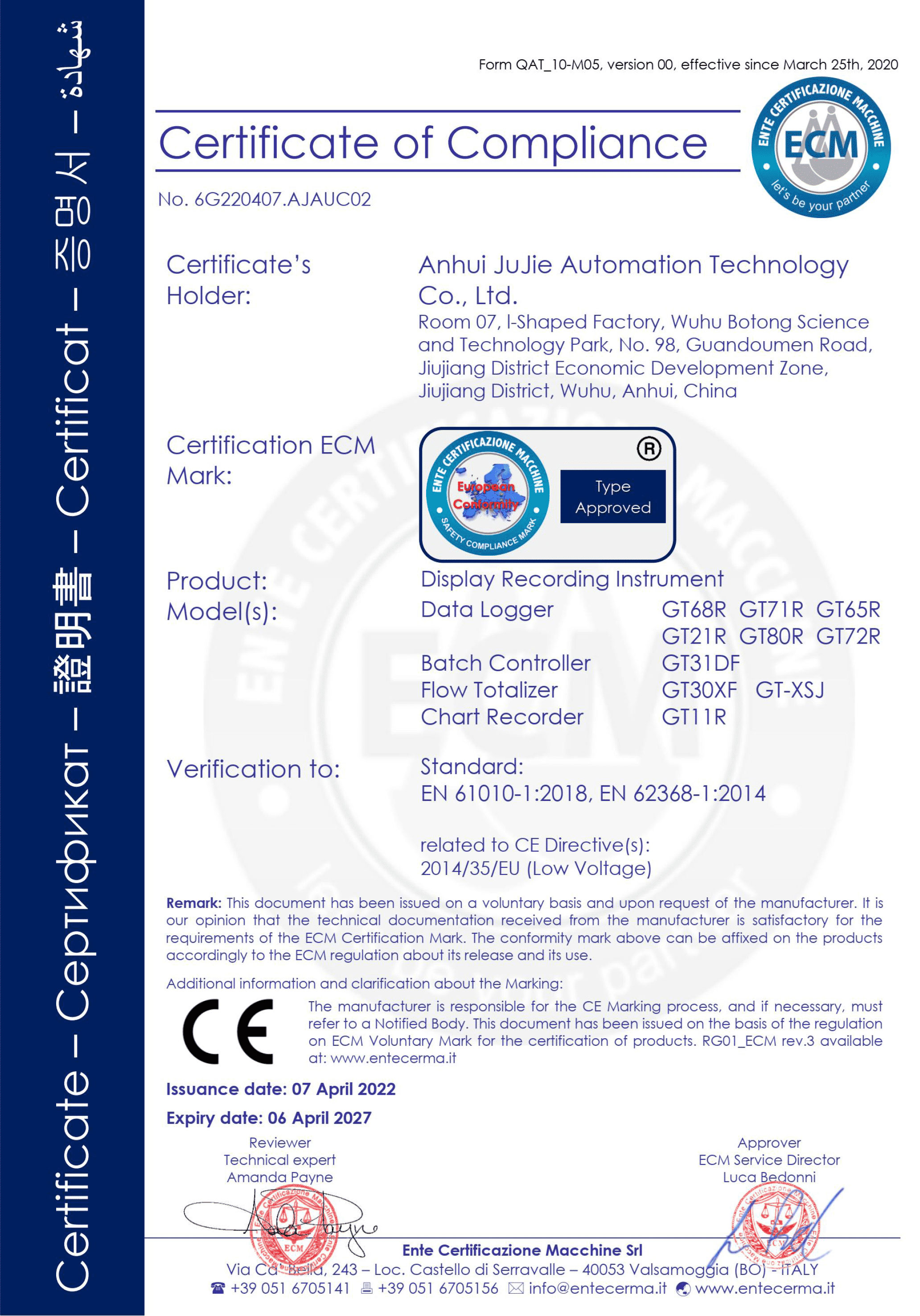 Certificate 1